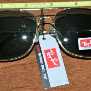 Ray-Ban gold/green sunglasses
